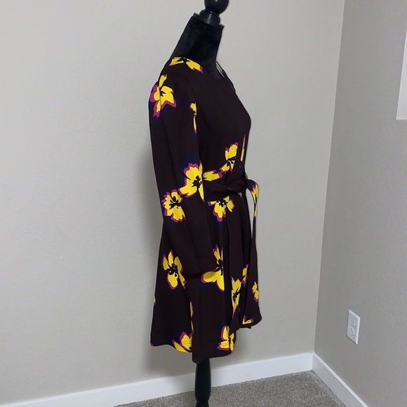 A.L.C
Stella Floral Silk 3/4-sleeve Short Dress - Picture 10 of 11